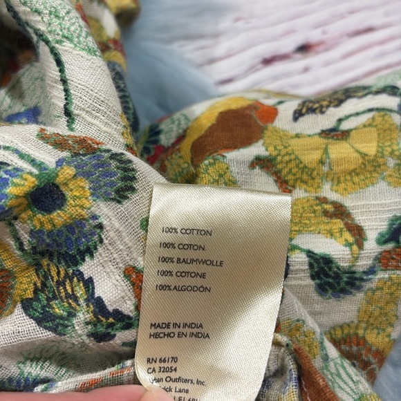 By Anthropologie Twist Crop Top Set Smocked Floral Printed Wrap Blouse - Picture 13 of 13